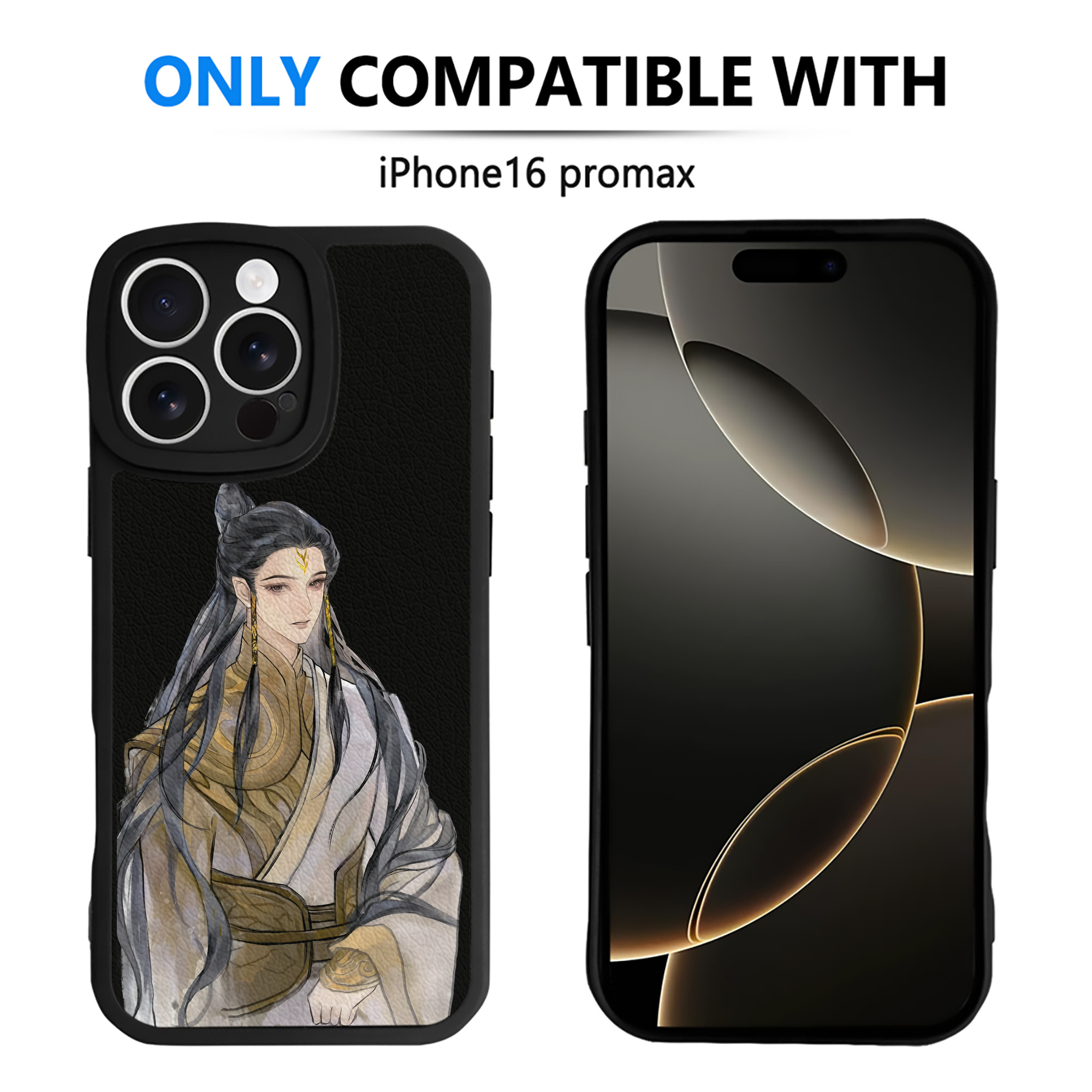 （画像用） Ne Zha 2 ナタ 魔童の大暴れ 【iPhone 16シリーズ対応】シリコンスマホケース（レザー調） 材質：シリコン